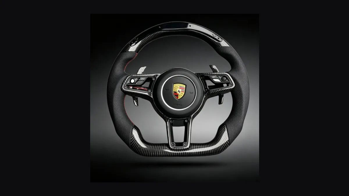 Porsche 911 LED Carbon Fiber Wheel — Custom Steering Wheel