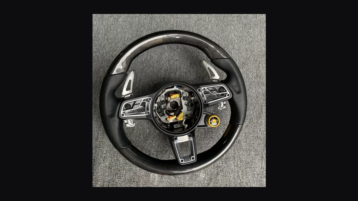 Porsche 718 Forged Carbon Steering Wheel — Custom Steering Wheel