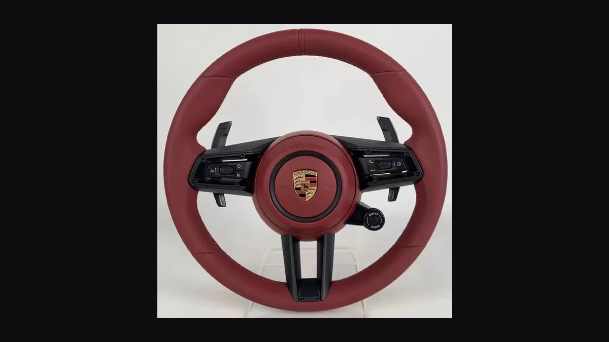 Porsche 991 Perforated Nappa Leather Wheel — Custom Steering Wheel