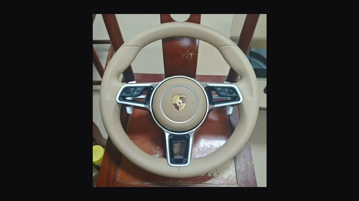 Porsche 718 Leather Steering Wheel — Custom Steering Wheel